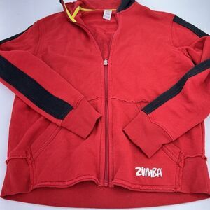 Zumba Mr. Right Red Full Zip Jacket Size Medium Men’s